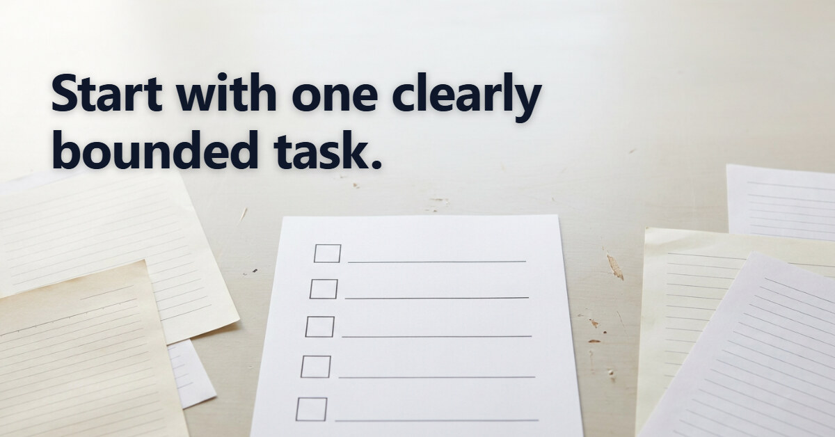 Can you use AI before your processes are fully documented?